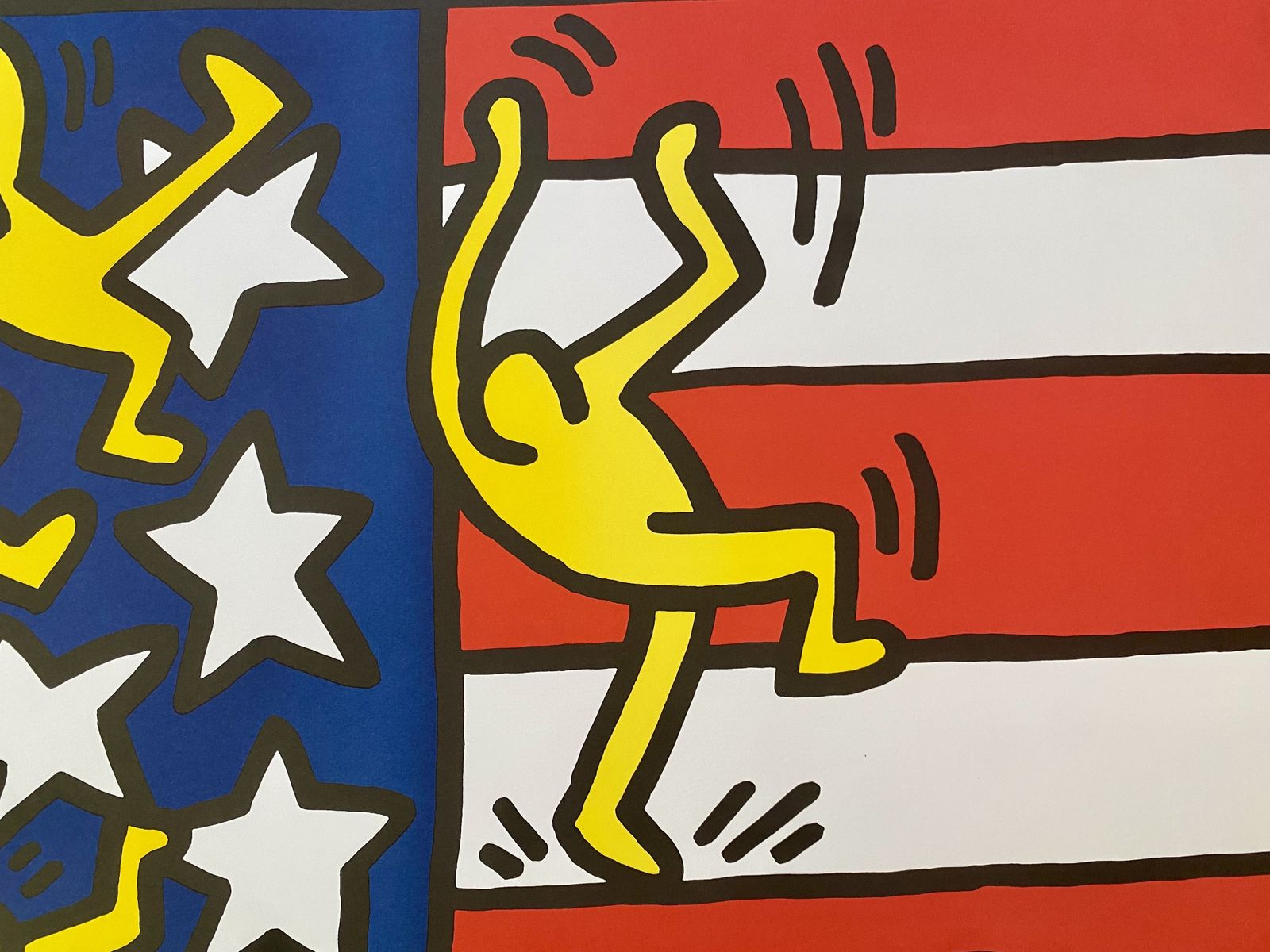 photo furniture Keith Haring, 1990s   American Festival   Exhibition Poster Printed In Offset
