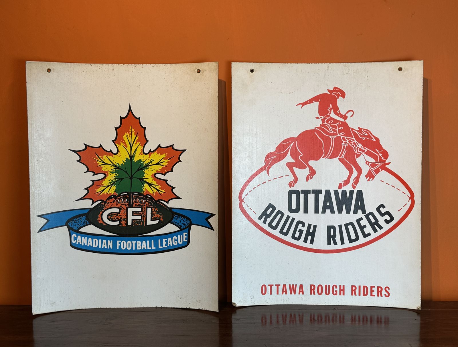 Ten Vintage 1960's Canadian Football League Team Posters