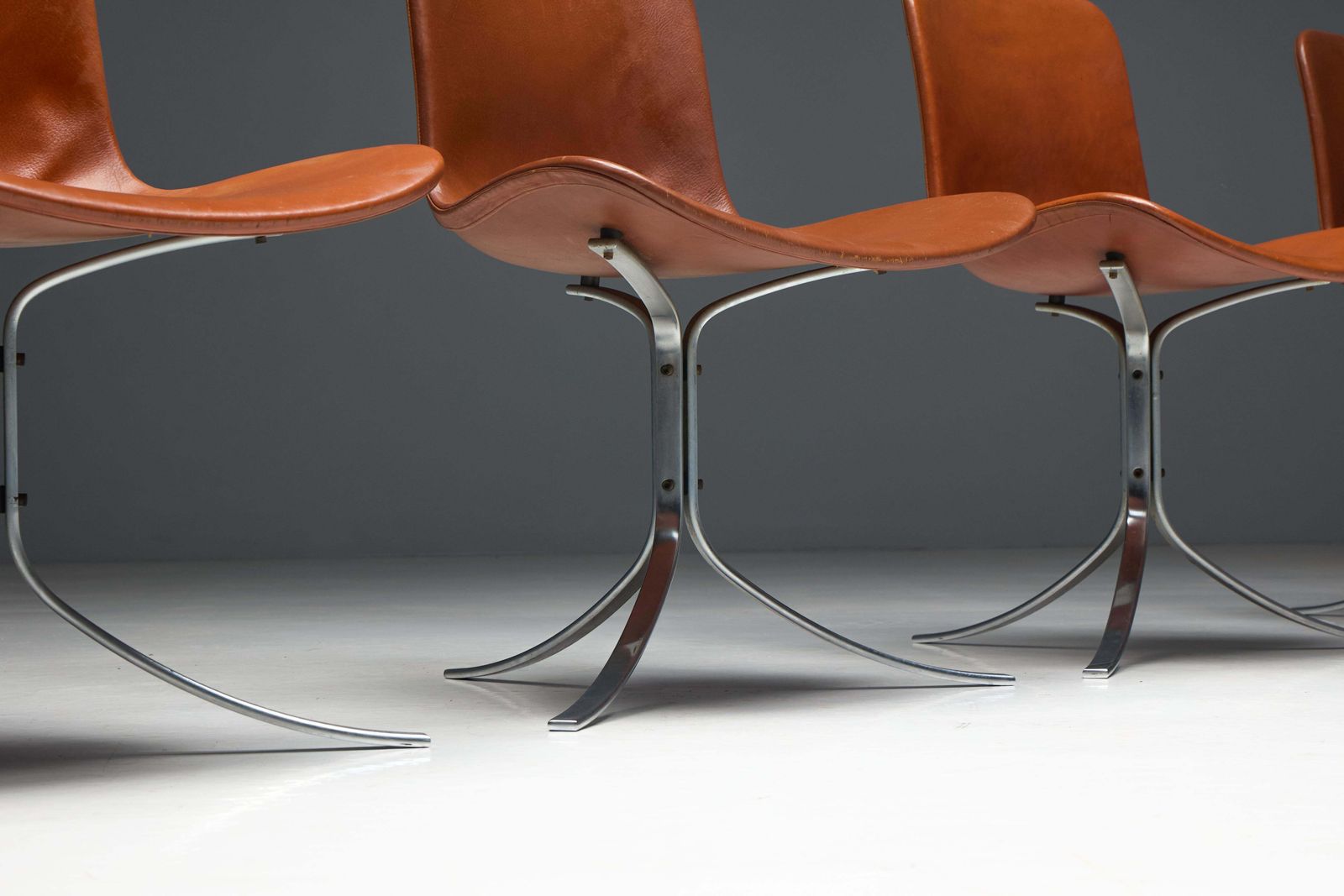 photo vinterior Pk9 Dining Chairs By Poul Kjærholm For E. Kold Christensen, Denmark, 1960s
