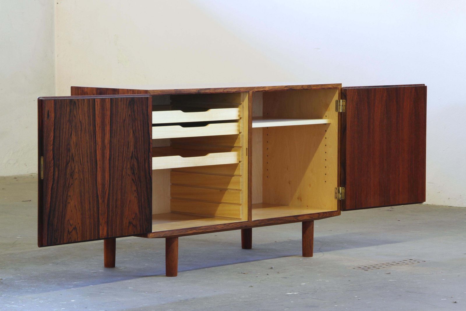 photo for sale Pair Of Vintage Danish Rosewood Sideboards By Poul Hundevad   Hundevad &Co 1960s