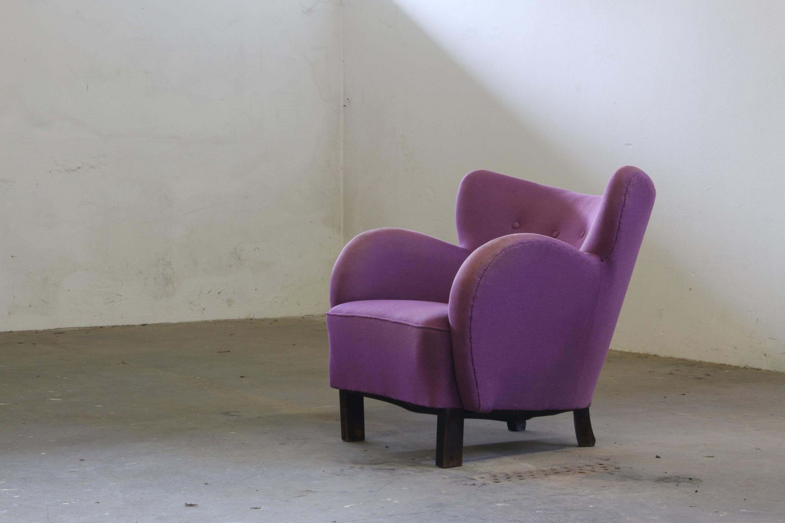 Vintage Danish 1930s Club Lounge Chair, Style Of Fritz Hansen & Flemming Lassen photo furniture