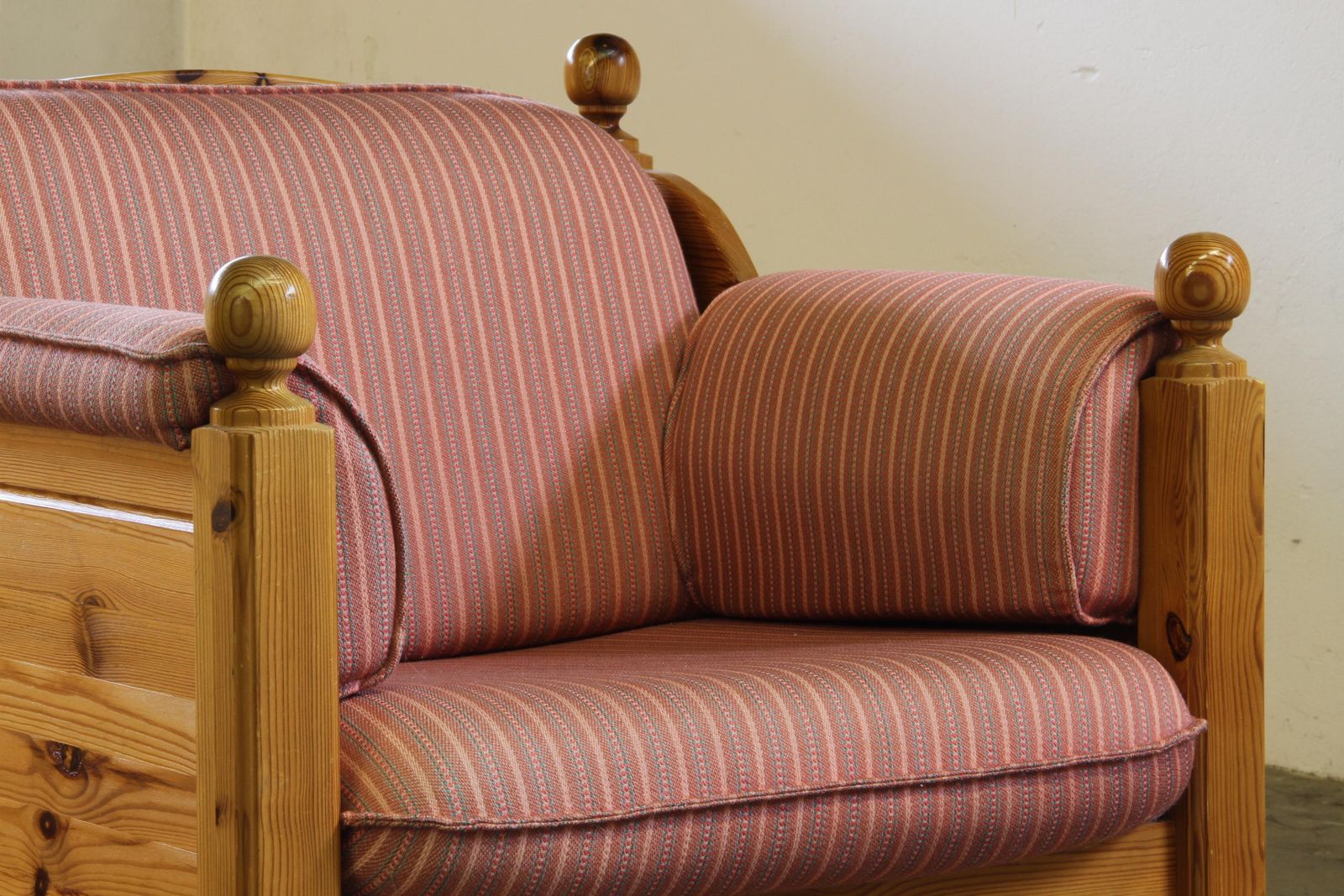 1300.0 Vintage Mid Century Danish Pine Lounge Chair, 1970s photo