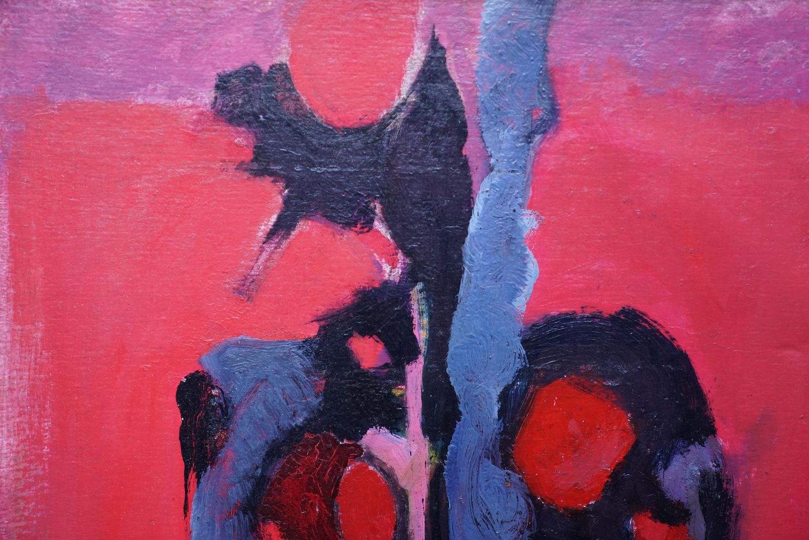 Bernard Kayred Abstract, London 1955   British Abstract Expressionist Art Oil Painting1955 photo Art