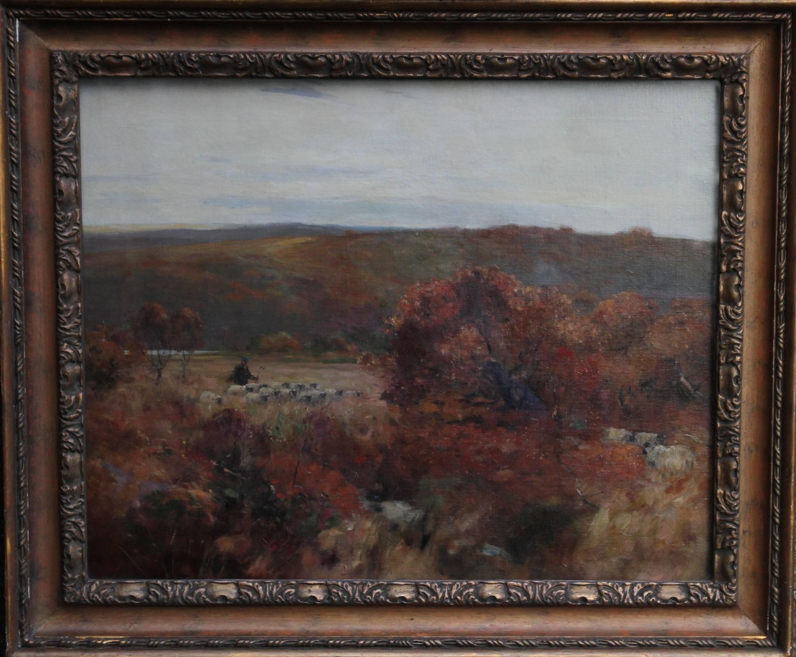 David Fultonpastoral Landscape   Scottish Art 1900 Impressionist Landscape Oil Paintingcirca 1900