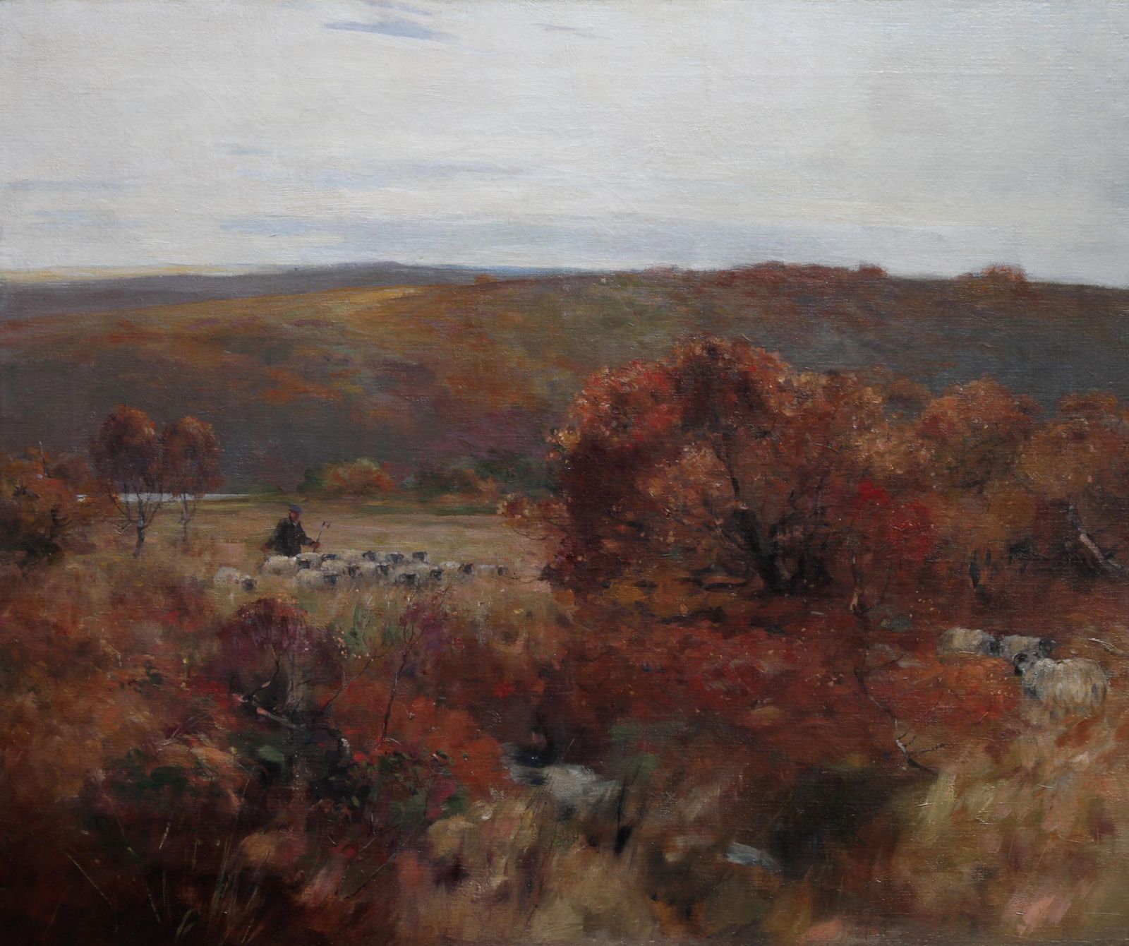 photo for sale David Fultonpastoral Landscape   Scottish Art 1900 Impressionist Landscape Oil Paintingcirca 1900
