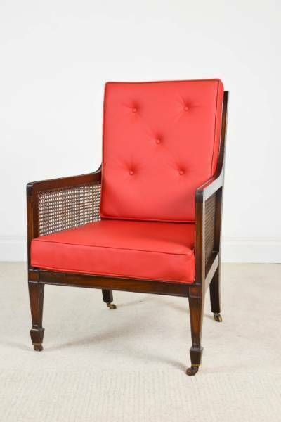 Late Victorian Bergere Library Chair photo furniture