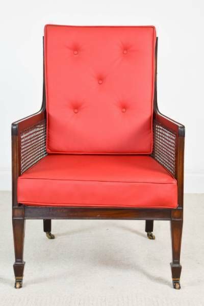Late Victorian Bergere Library Chair photo 1650.0