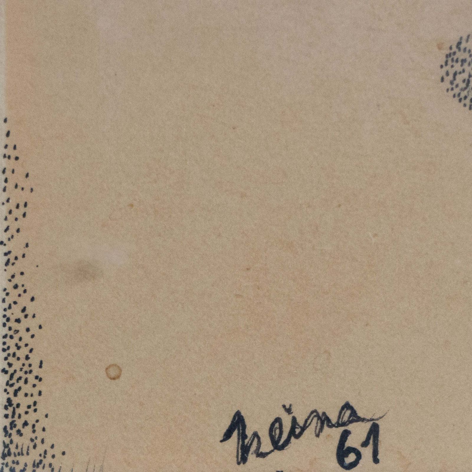 Surrealistische Architecturale Compositie – Pentekening In Inkt (1961) photo 397.0