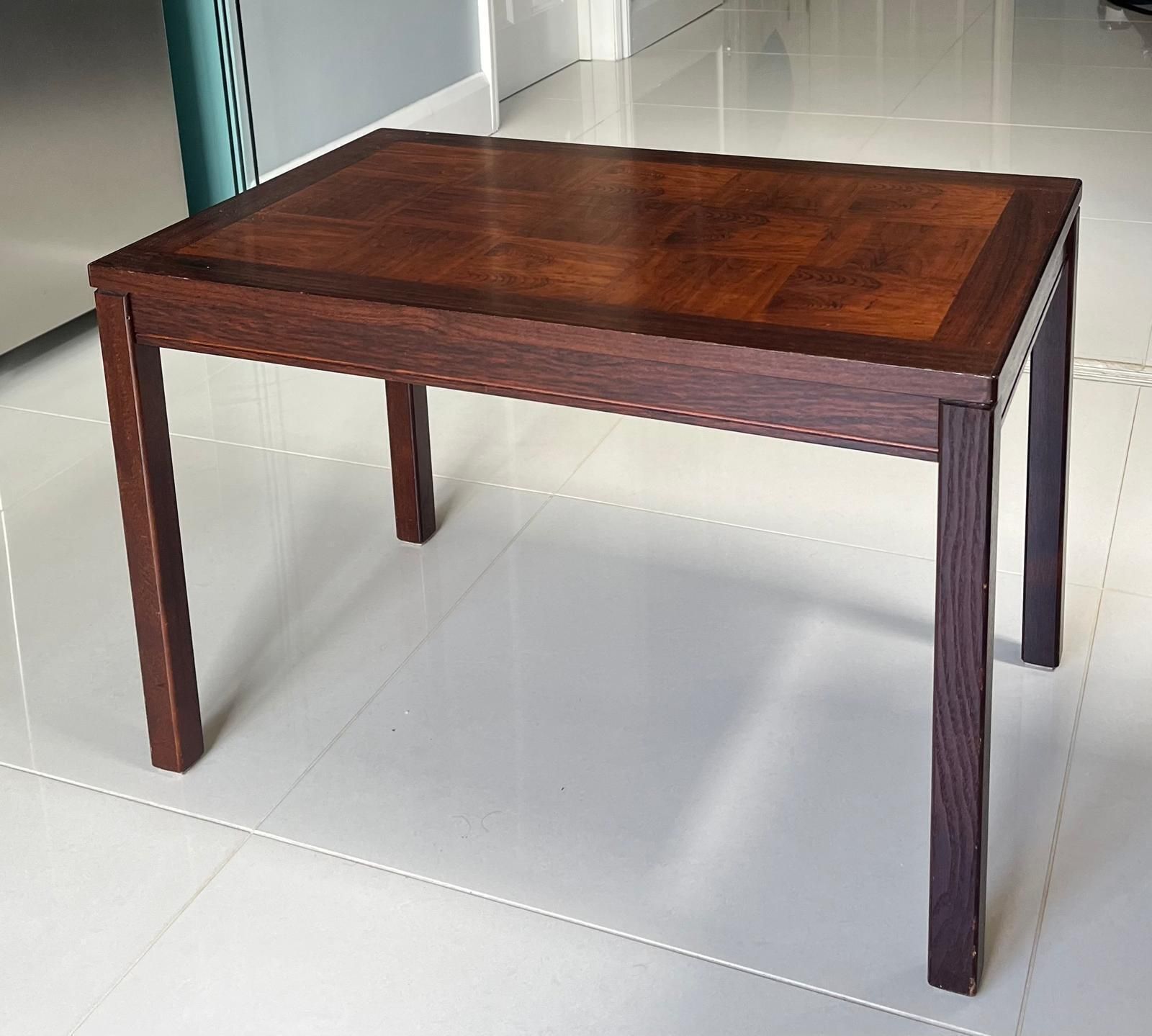 Vintage 1970’s Norwegian Rosewood Veneered Coffee Table Made By Heggen photo furniture