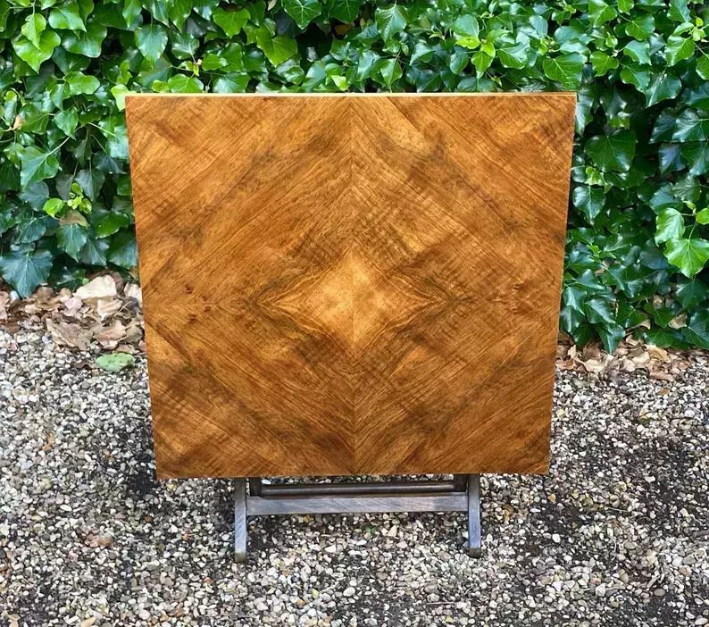 Vintage Meredew Walnut Folding Occasional Table photo buy
