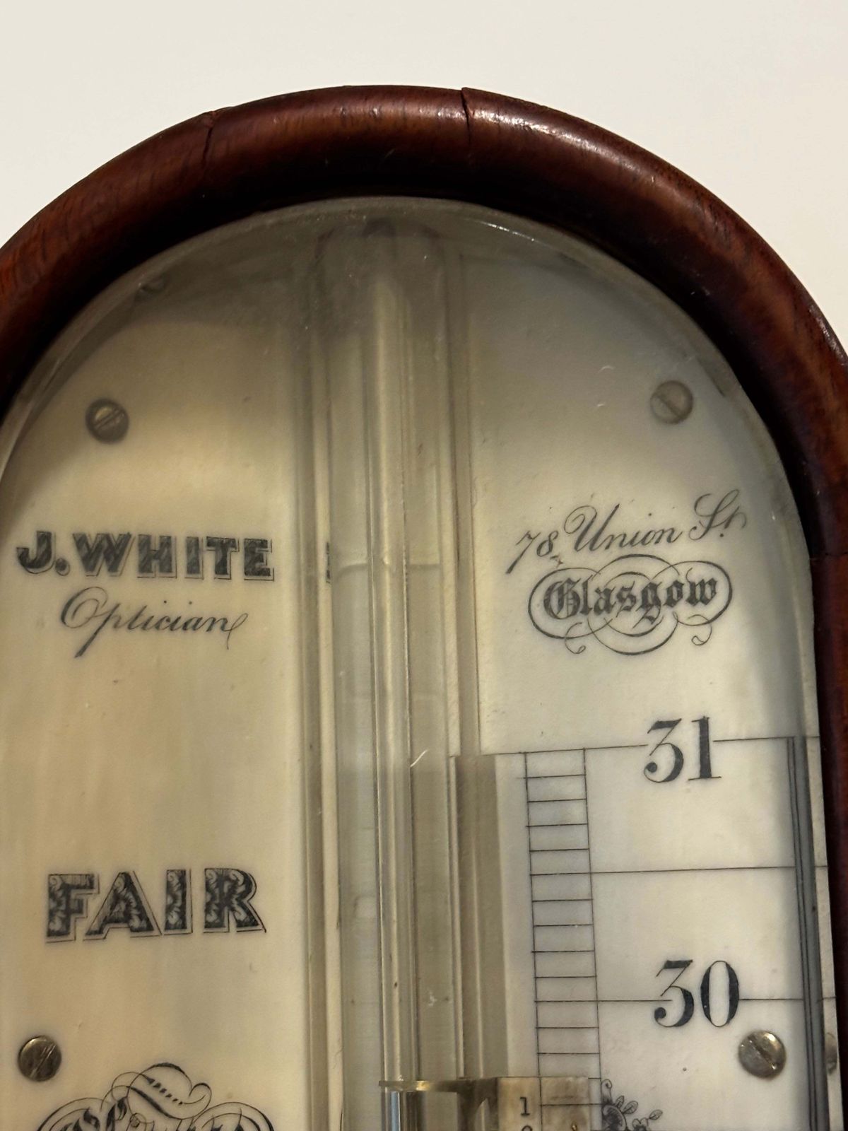 Antique Scottish Mahogany Stick Barometer By J White Of Glasgow photo furniture