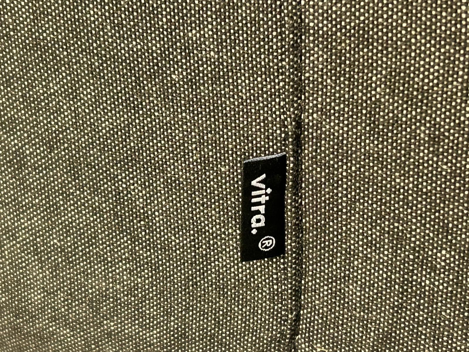photo buy Vitra "Park" Armchair In Grey, Black And White Woven Fabric