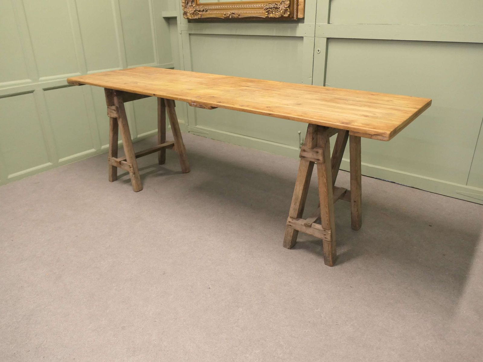 8ft Elm Harvest Table From South West France, Christmas Dinner Picnic Barbecue This Is A photo furniture