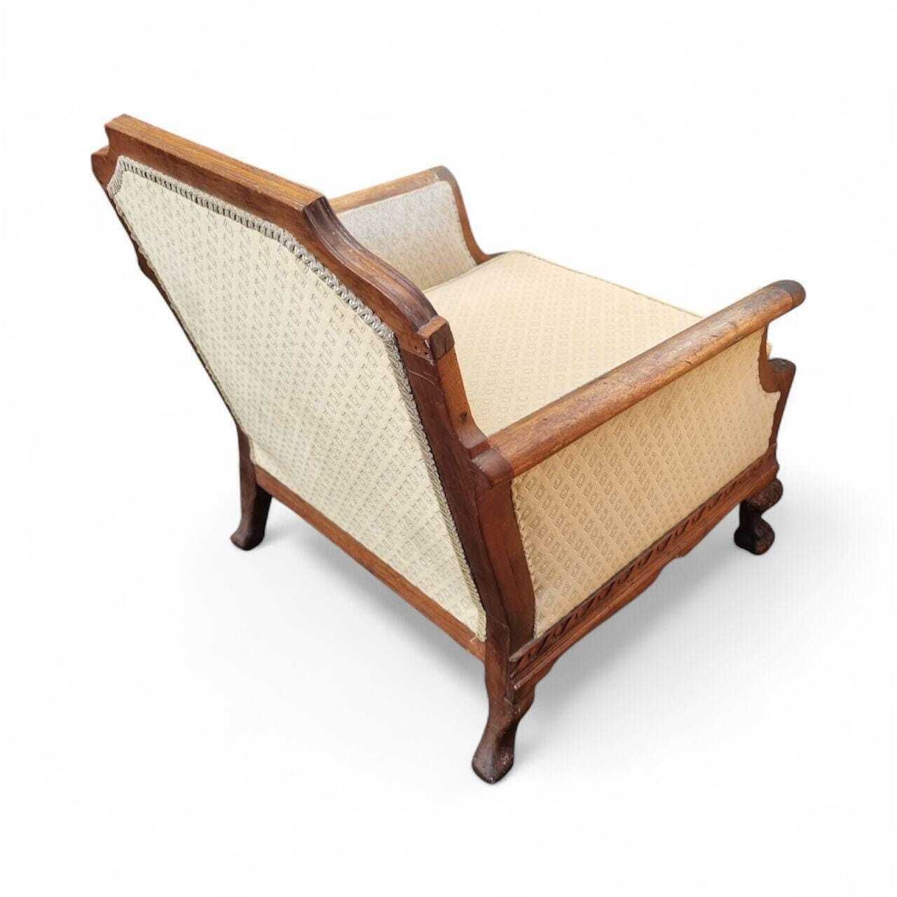 photo furniture Antique Edwardian Carved Mahogany Armchair / Claw & Ball Feet / C.1910 / Free Delivery