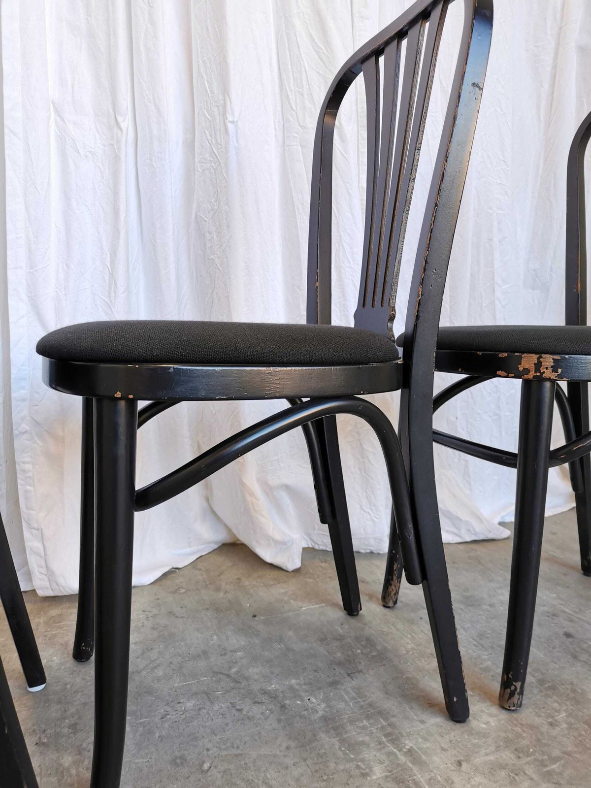 Furniture 1 Of 11 Vintage Stol Kamnik Black Dining Chair: 1970s Yugoslavian Mid Century Modern photo