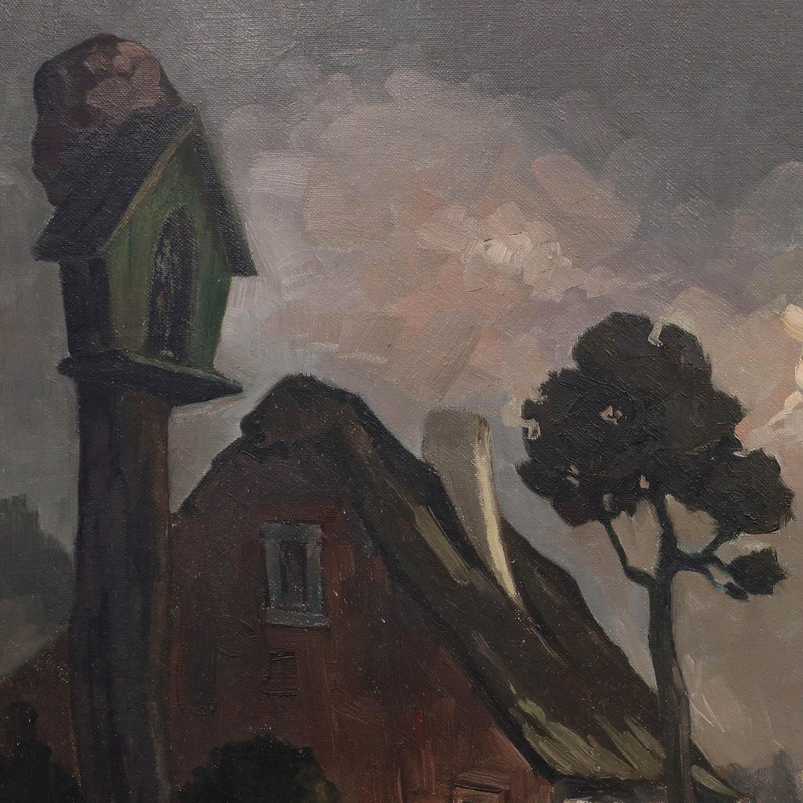 Theodore Op De Beeck (1901 1993) Mid 20th Century Oil, Kempen Farm photo 450.0