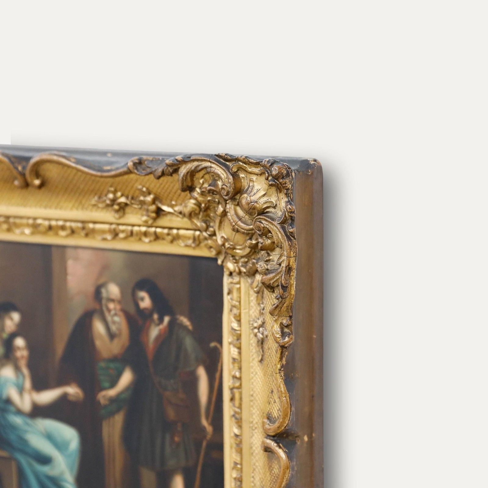 Fine 19th Century Oil The Betrothal photo vinterior