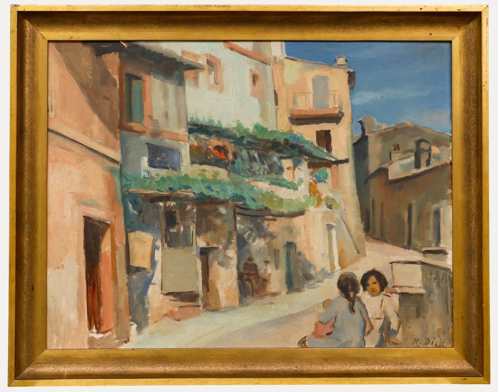 Karl Theophil Dick (1884 1967) Mid 20th Century Oil, Palestina