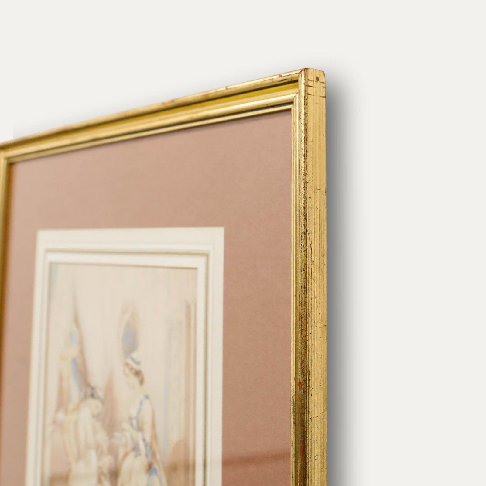 Levasseur Framed Late 19th Century Watercolour, Feeding The Dog photo 225.0