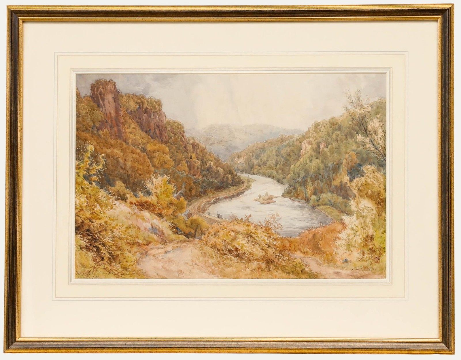 David Law (1831 1901) Framed Late 19th Century Watercolour, Symonds Yat