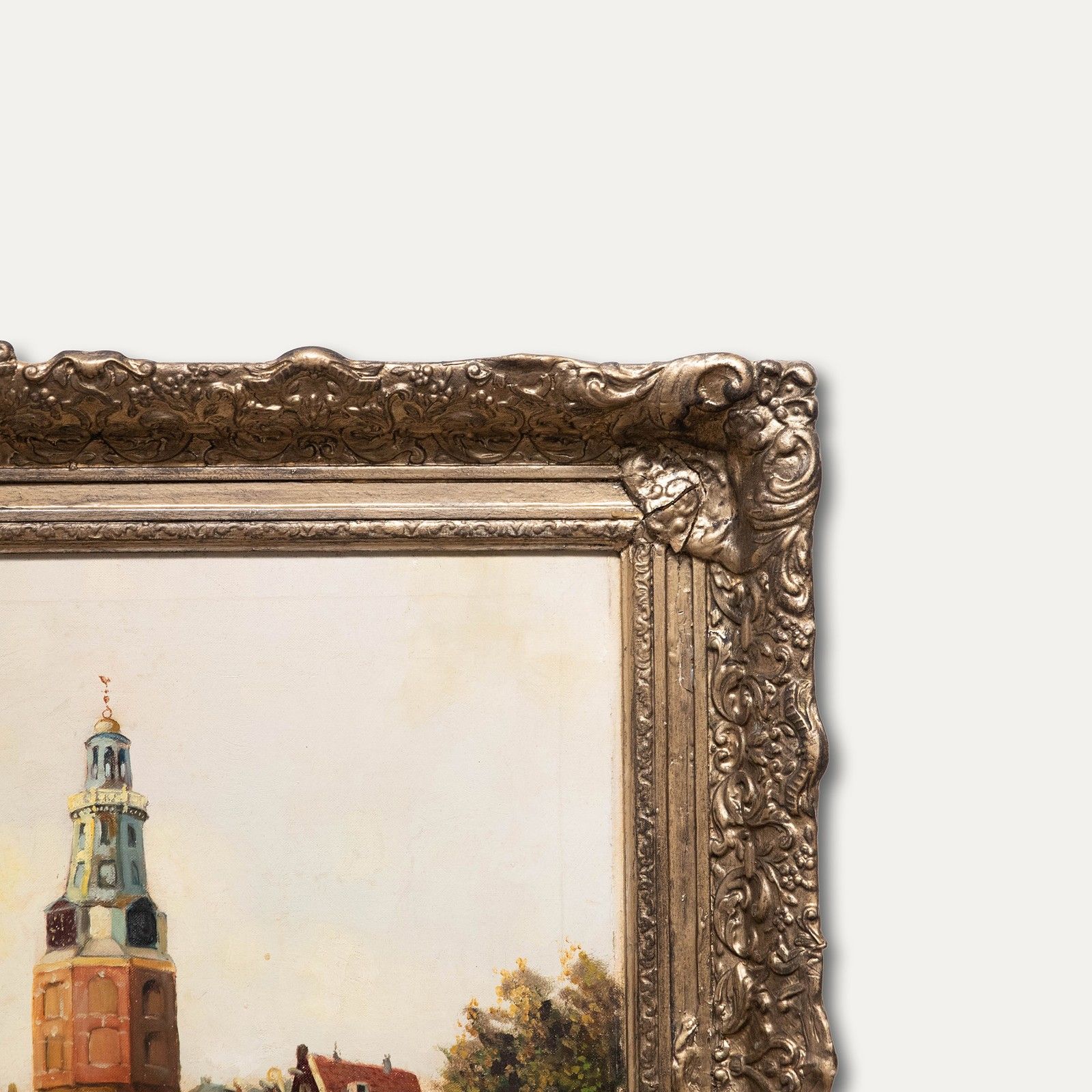 After Willem Johannes Burksen (1857 1935) Oil, Montelbaanstoren photo 350.0