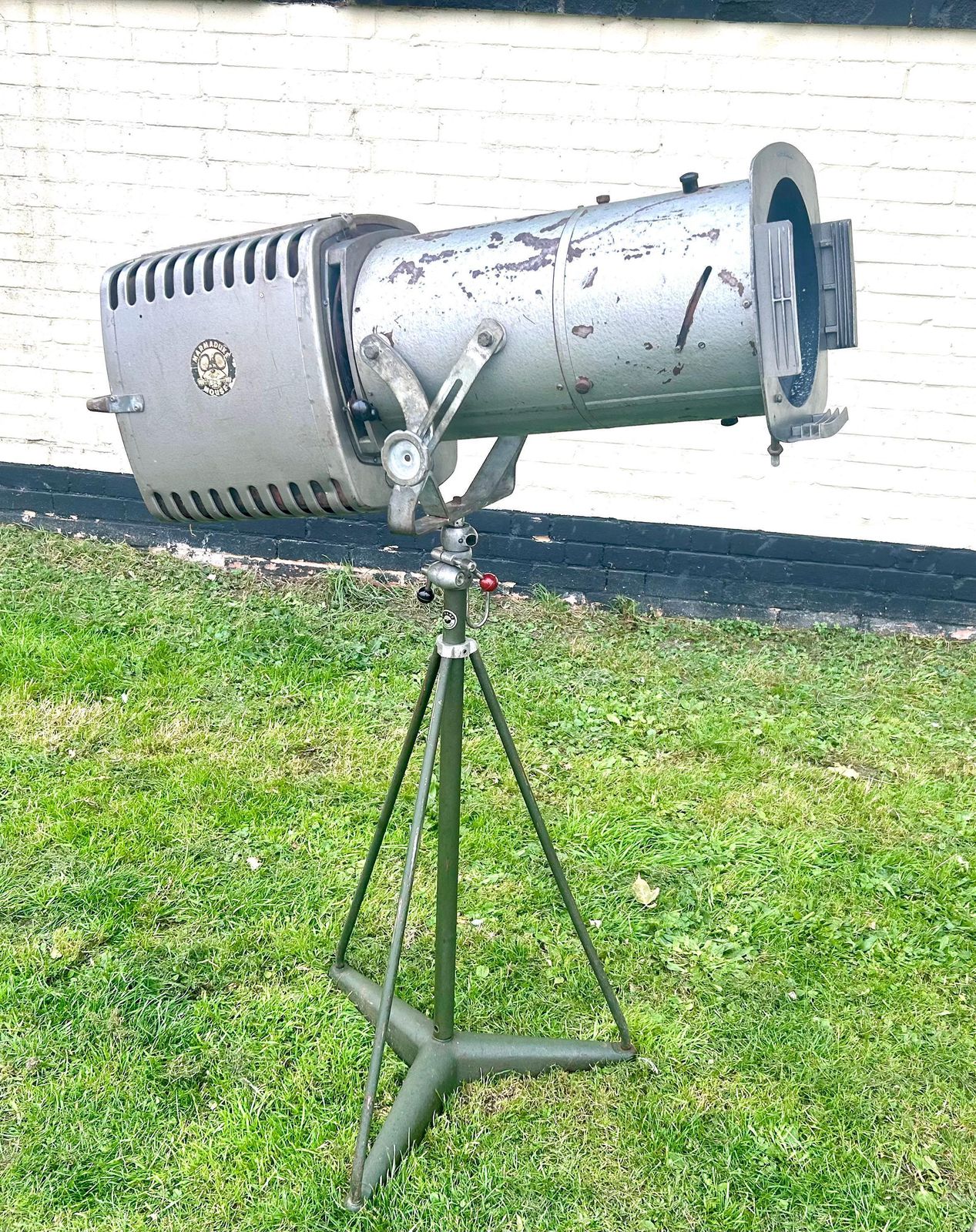 Pair Of Large Strand Theatre Floor Industrial Vintage Lights Retro Antique Lamp Lighting Mancave Mid Century Stage Film photo buy