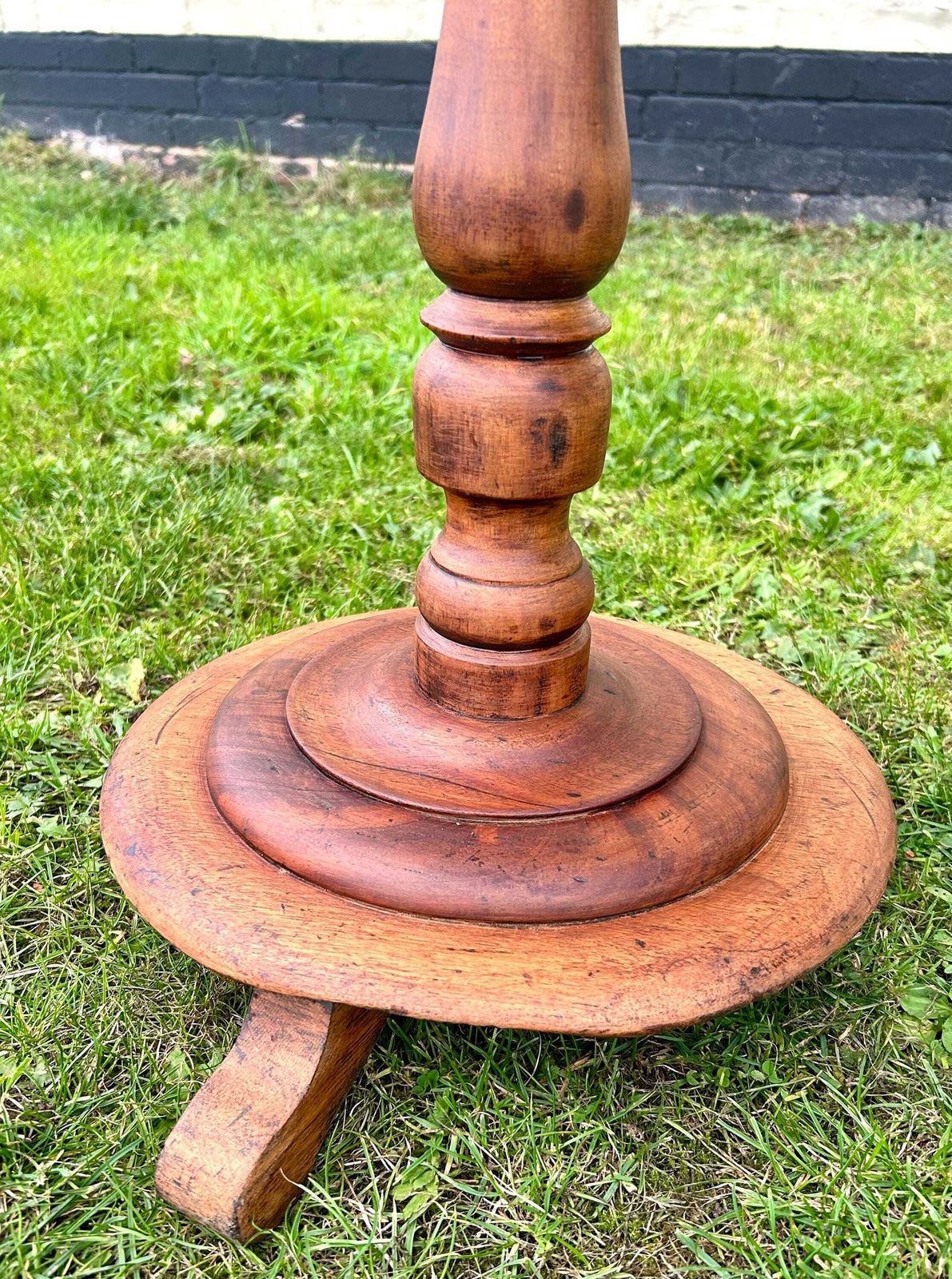 Victorian Mahogany Antique Side Table Vintage Wooden Arts And Crafts Hall Desk Industrial Occasional Wine photo vinterior