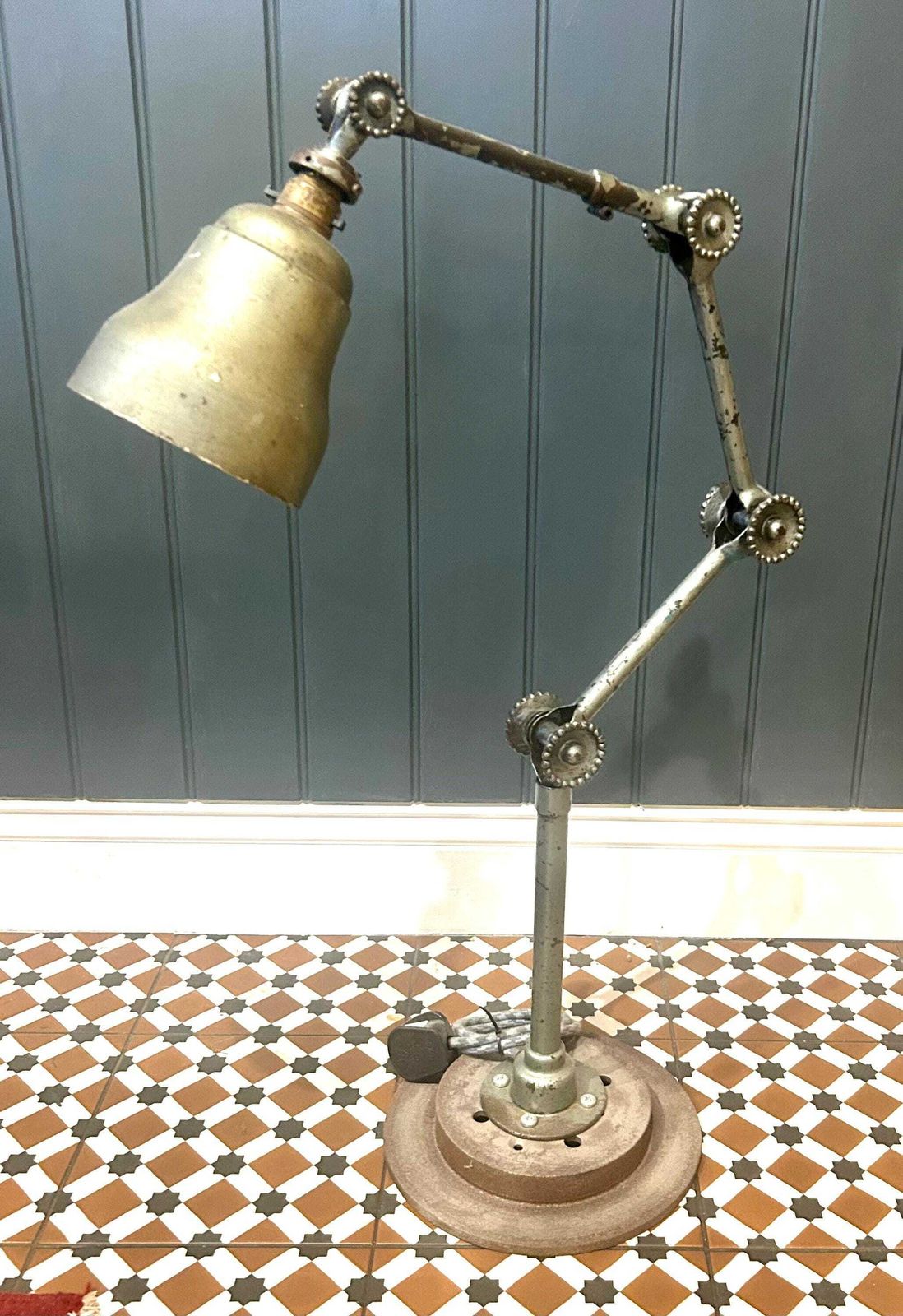 Dugdills Daisy Cog Wheel Industrial Desk Vintage Lamp Light Factory Retro Antique Lighting Office