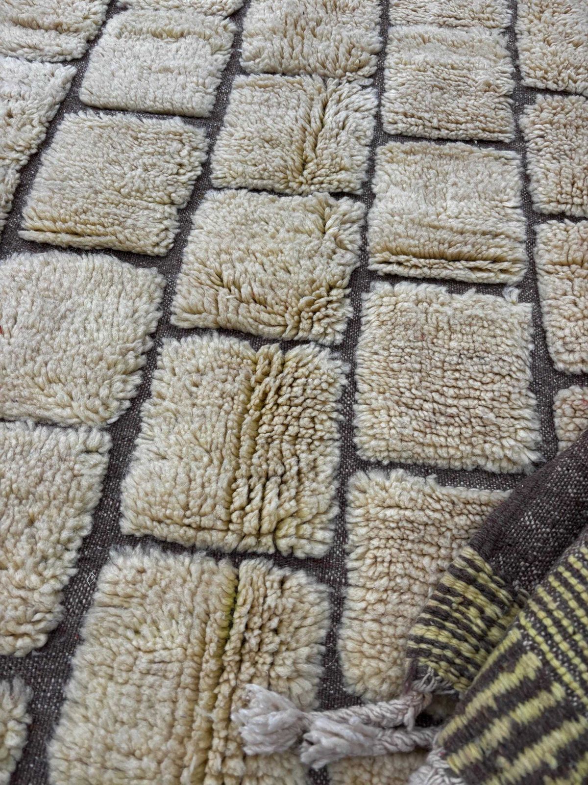 Moroccan Mrirt Wh Wool Rug 200x300cm Berber Moroccan Modern Carpet Moroccan Natural Wool Rug  Moroccan Beni Ourain Rug  Moroccan Carpet photo 1241.0