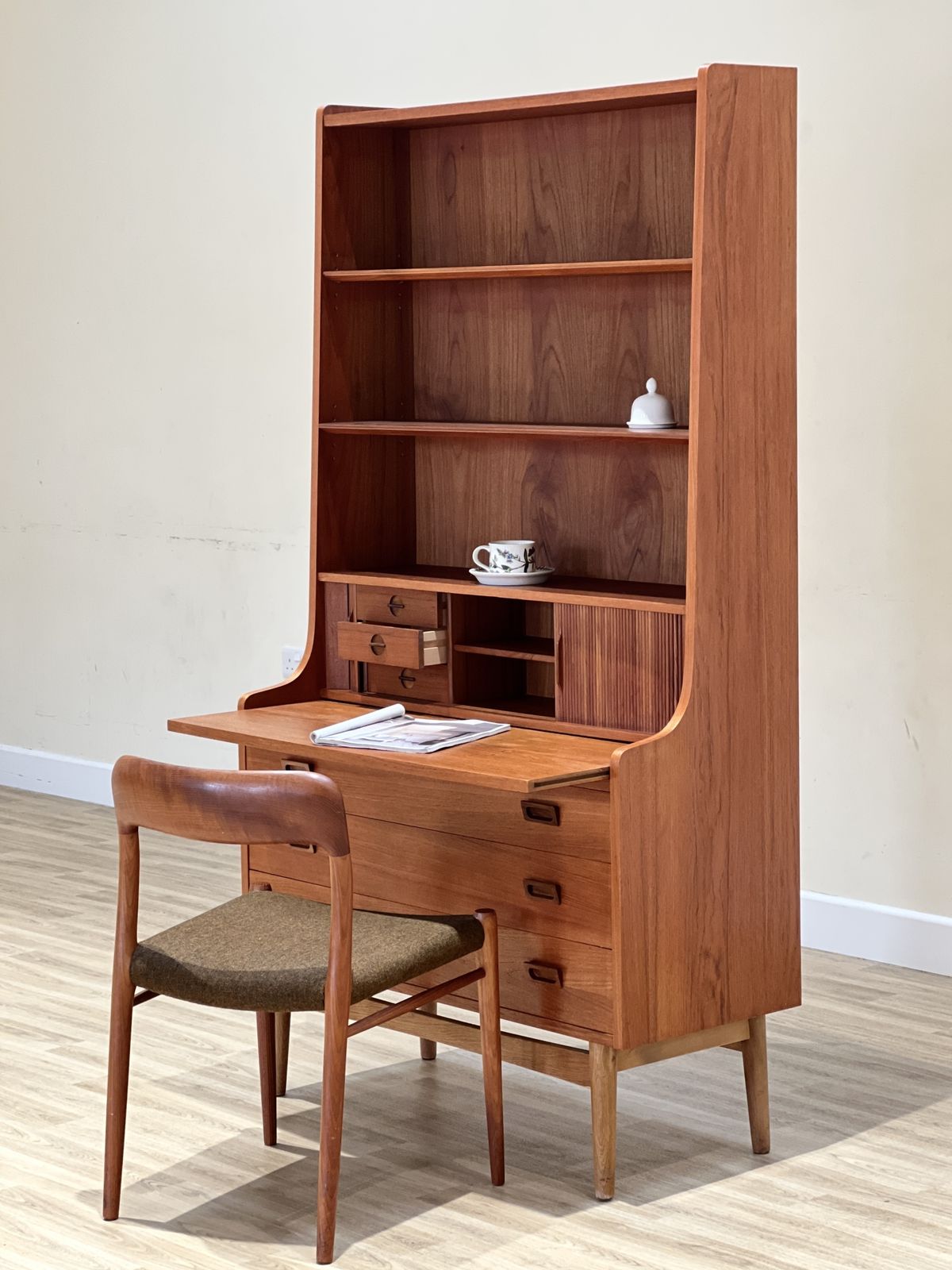 Desk And Bookcase By Johannes Sorth photo vinterior