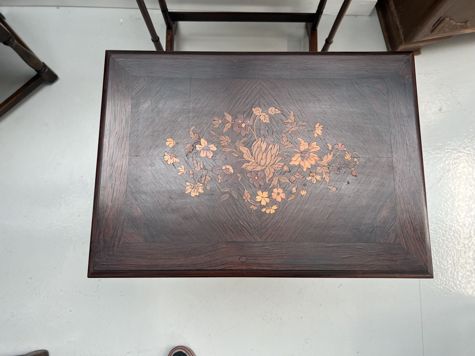 Antique Inlaid Nest Of 4 Tables photo vinterior