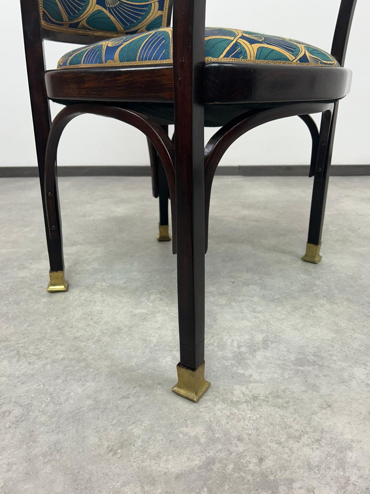 Jugendstil Office Chair No.717 By Gustav Siegel photo for sale
