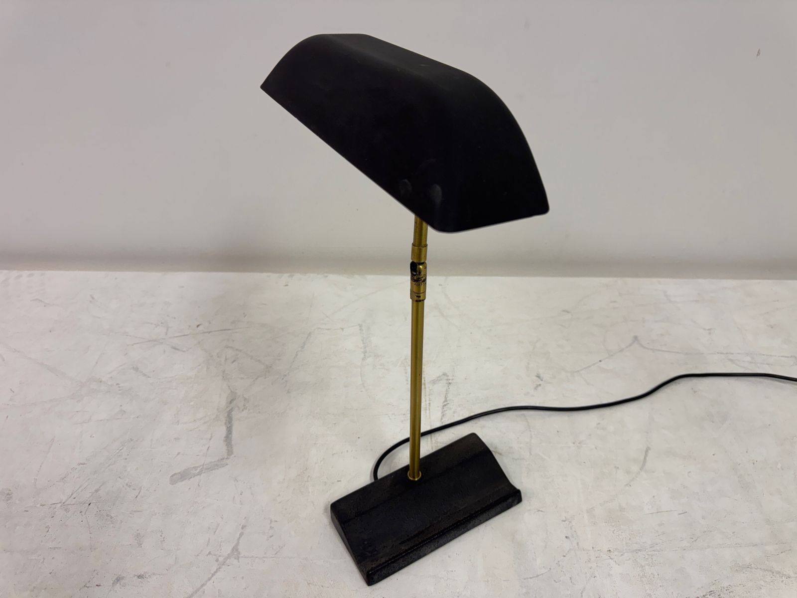 photo furniture Adjustable Brass And Metal Desk Lamp By Omi For Koch & Lowy, 1970s