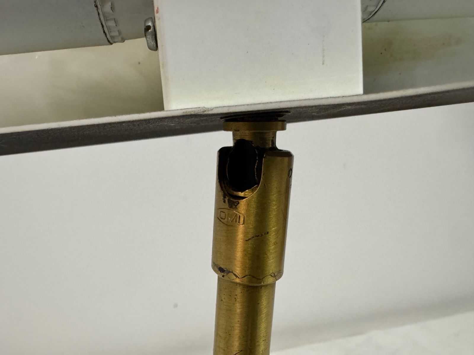 photo for sale Adjustable Brass And Metal Desk Lamp By Omi For Koch & Lowy, 1970s