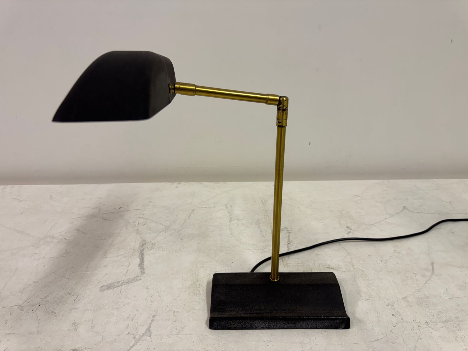 photo buy Adjustable Brass And Metal Desk Lamp By Omi For Koch & Lowy, 1970s