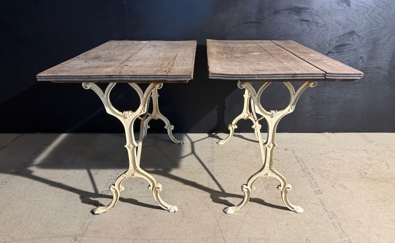 Furniture Pair French Bistro Tables photo