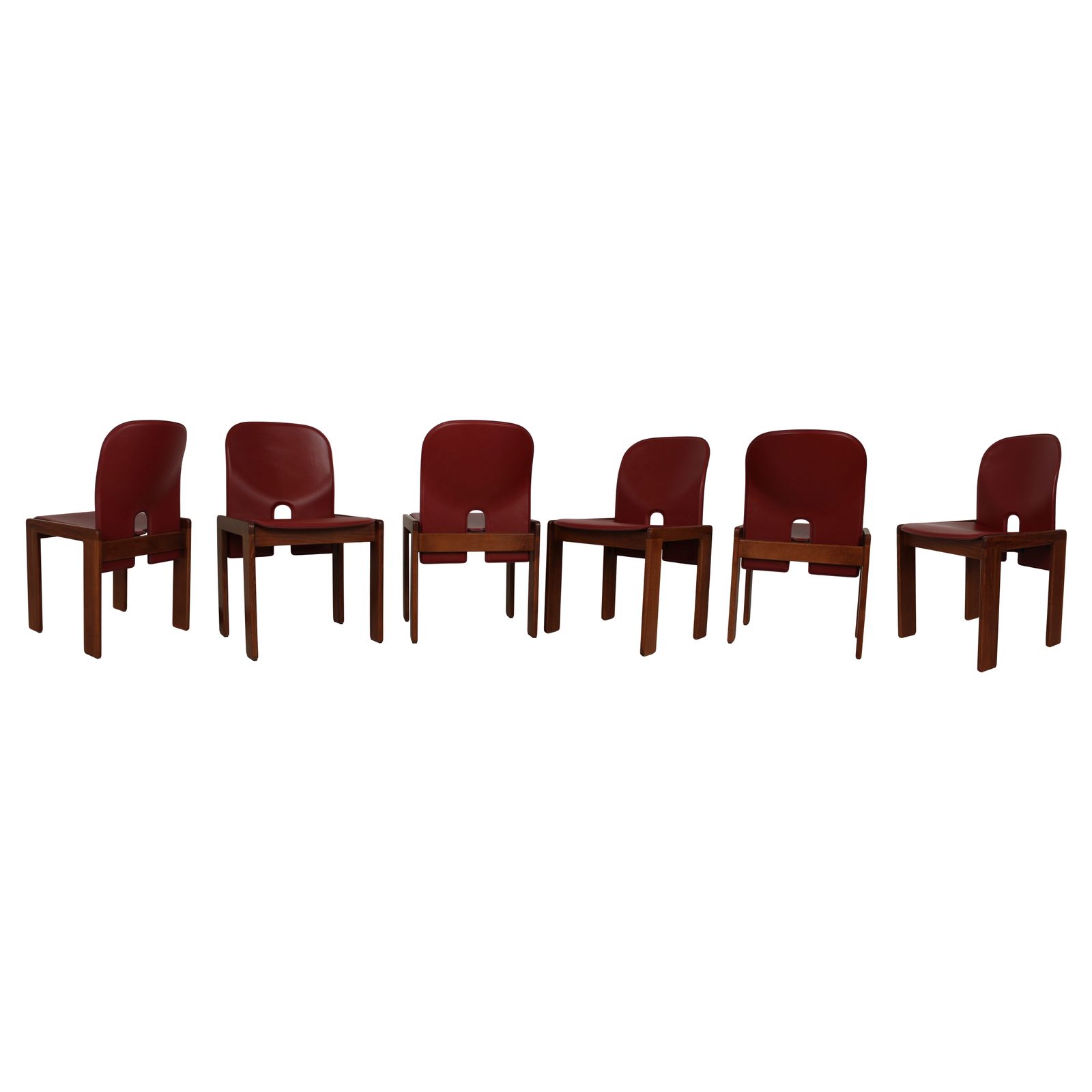 Set Of 10 Model 121 Chairs By Afra & Tobia Scarpa For Cassina, 1967 photo vintage
