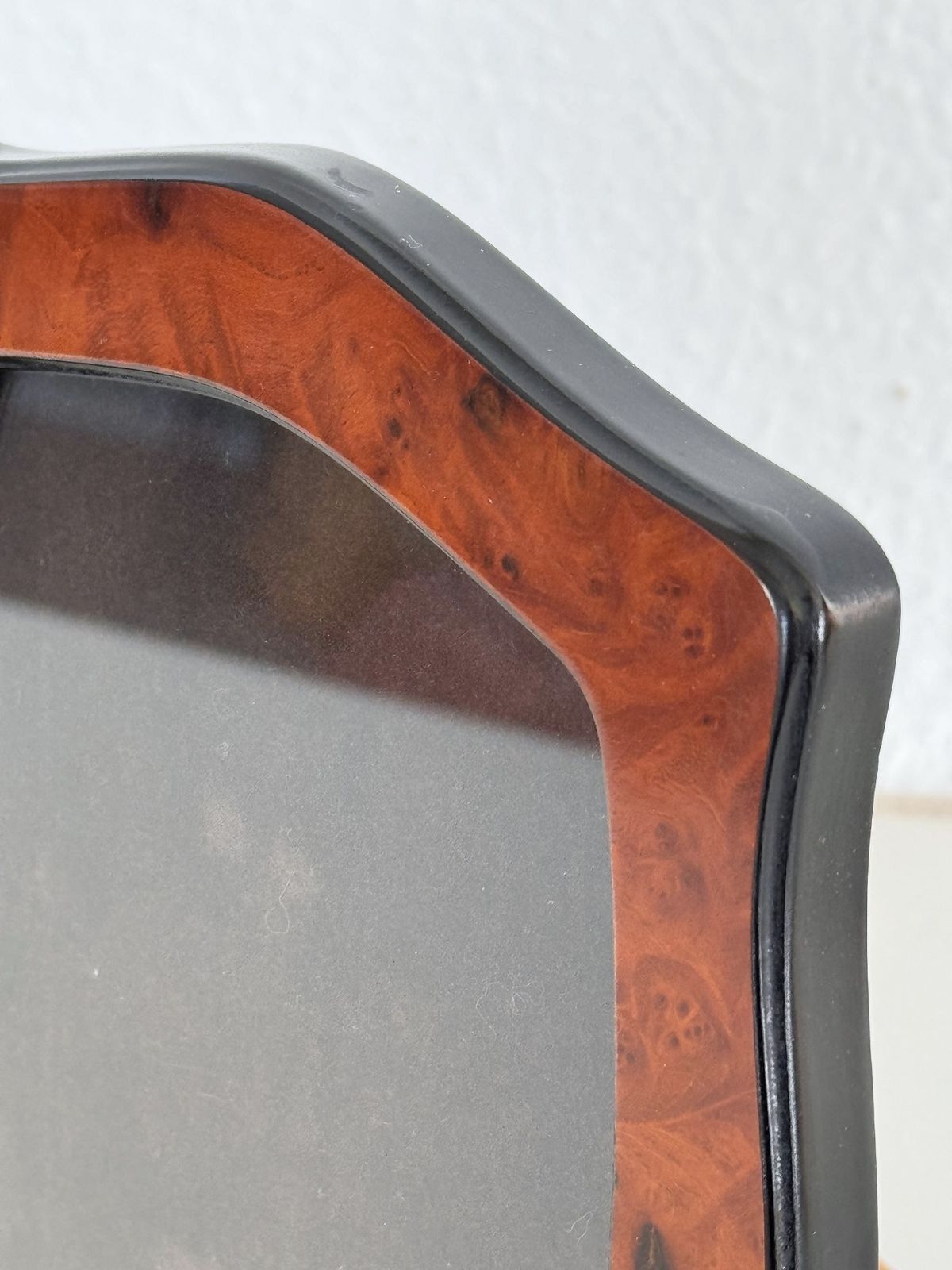 Italian Art Deco Burl Wood Picture Frame,1950 photo vinterior