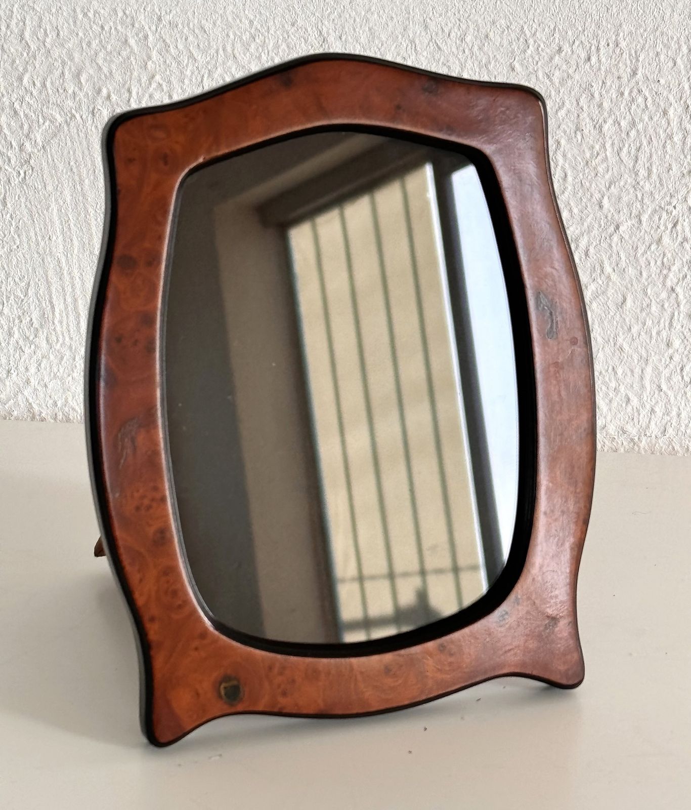 photo buy Italian Art Deco Burl Wood Picture Frame,1950