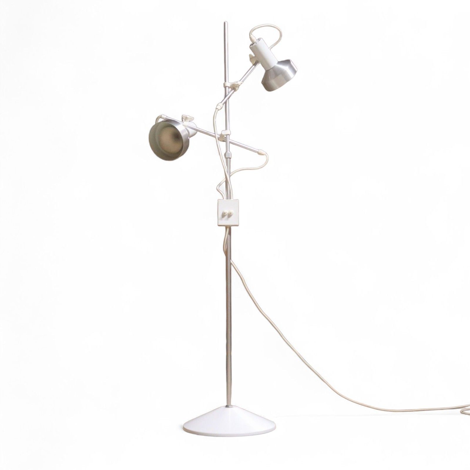 Mid Century Maclamp Style Twin Headed Spot Lamp Retro 1970s Floor Lamp photo furniture