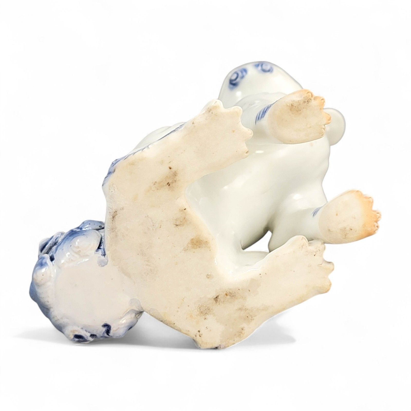 Japanese Hirado Blue And White Porcelain Lion Dog Sculpture, C. 1840–1880 photo buy