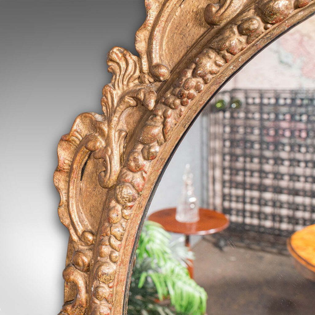 Large Antique Wall Mirror, Italian Giltwood, Ornate, Overmantle, Hall, Victorian photo 1321.0