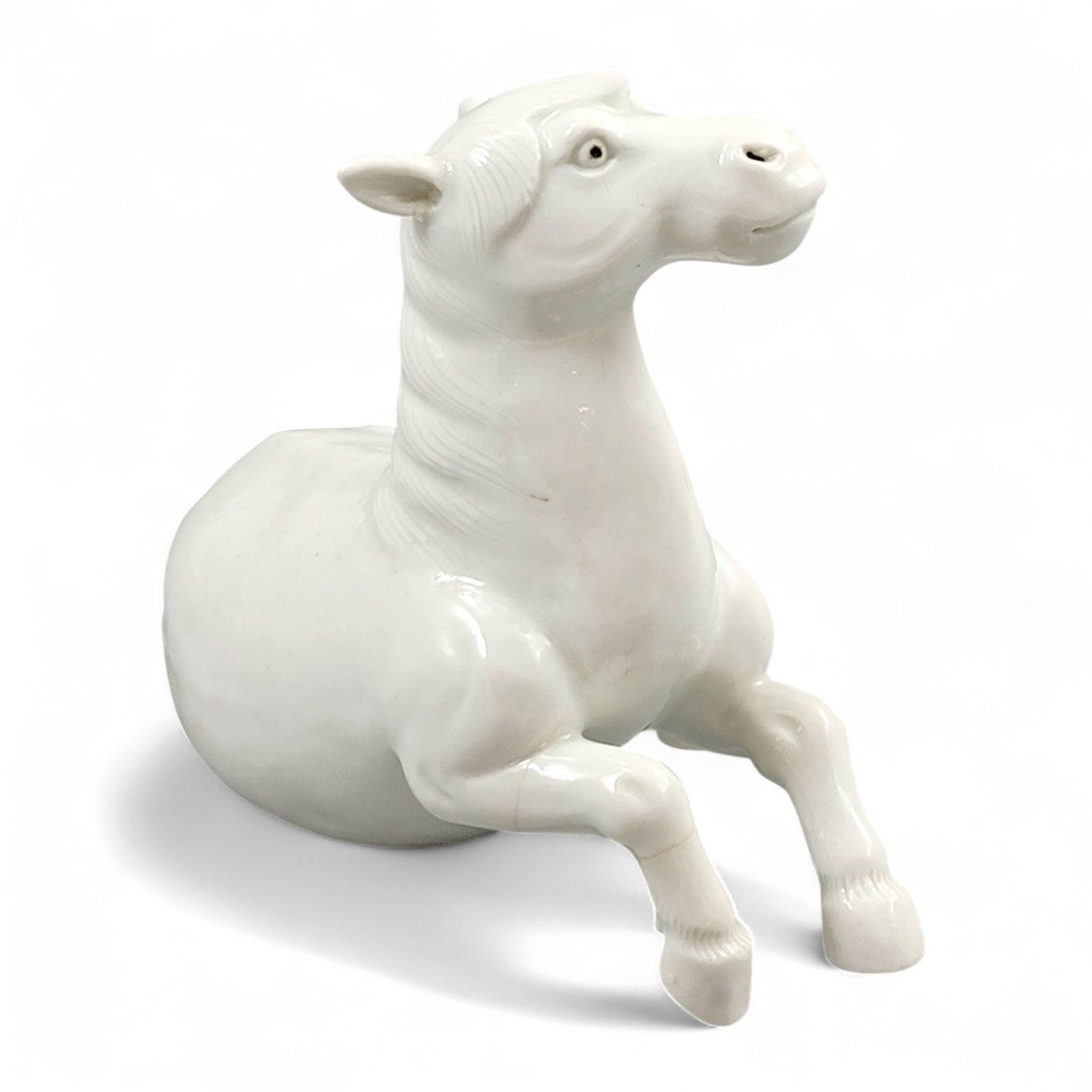 Hirado Porcelain Recumbent Horse, Japan, Late 19th Century photo buy