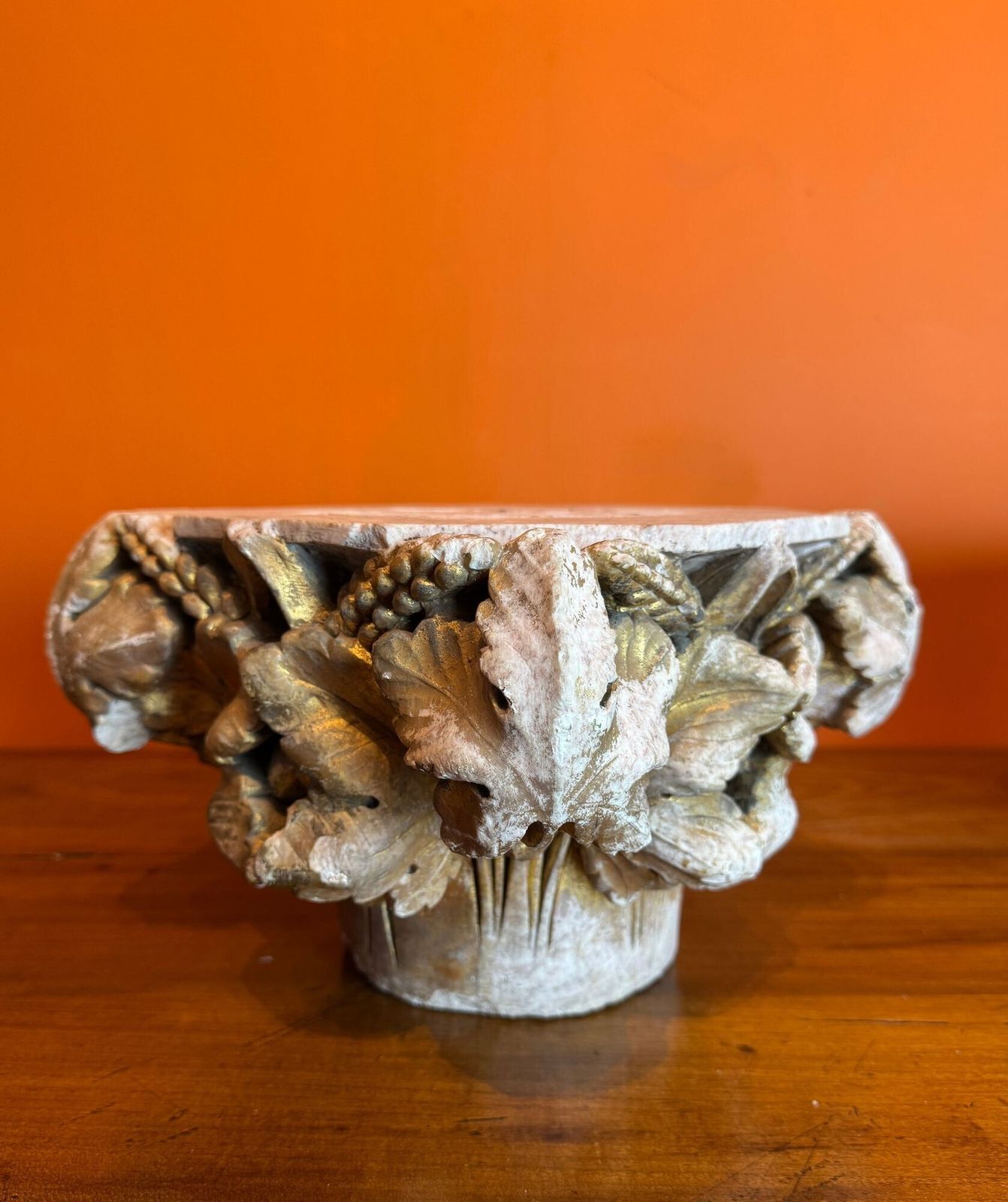 photo furniture Pair Of 19th Century Carved Stone Architectural Capitals