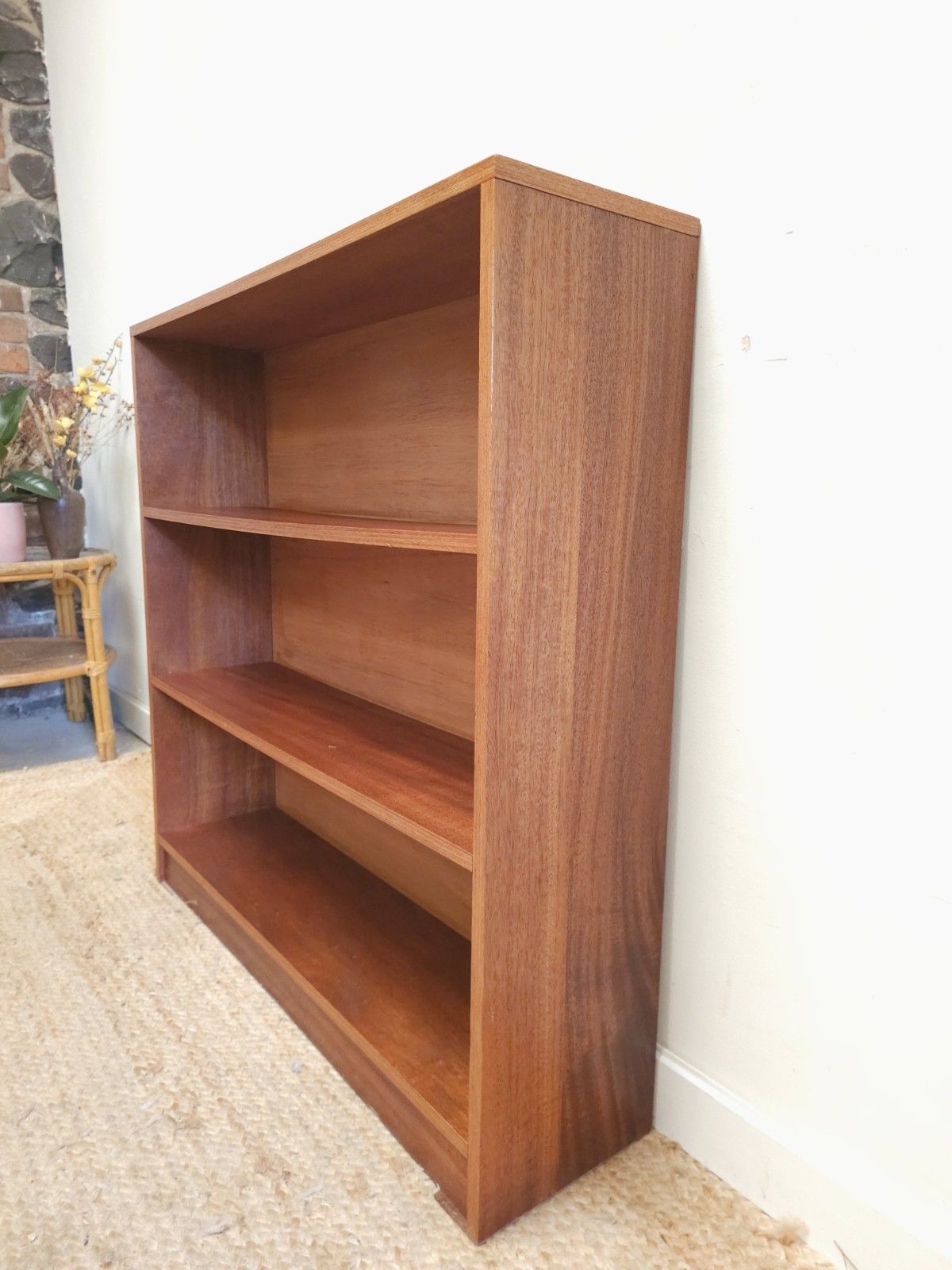 Mid Century Shelves Teak Vintage Freestanding Book Shelf Unit Retro Delivery