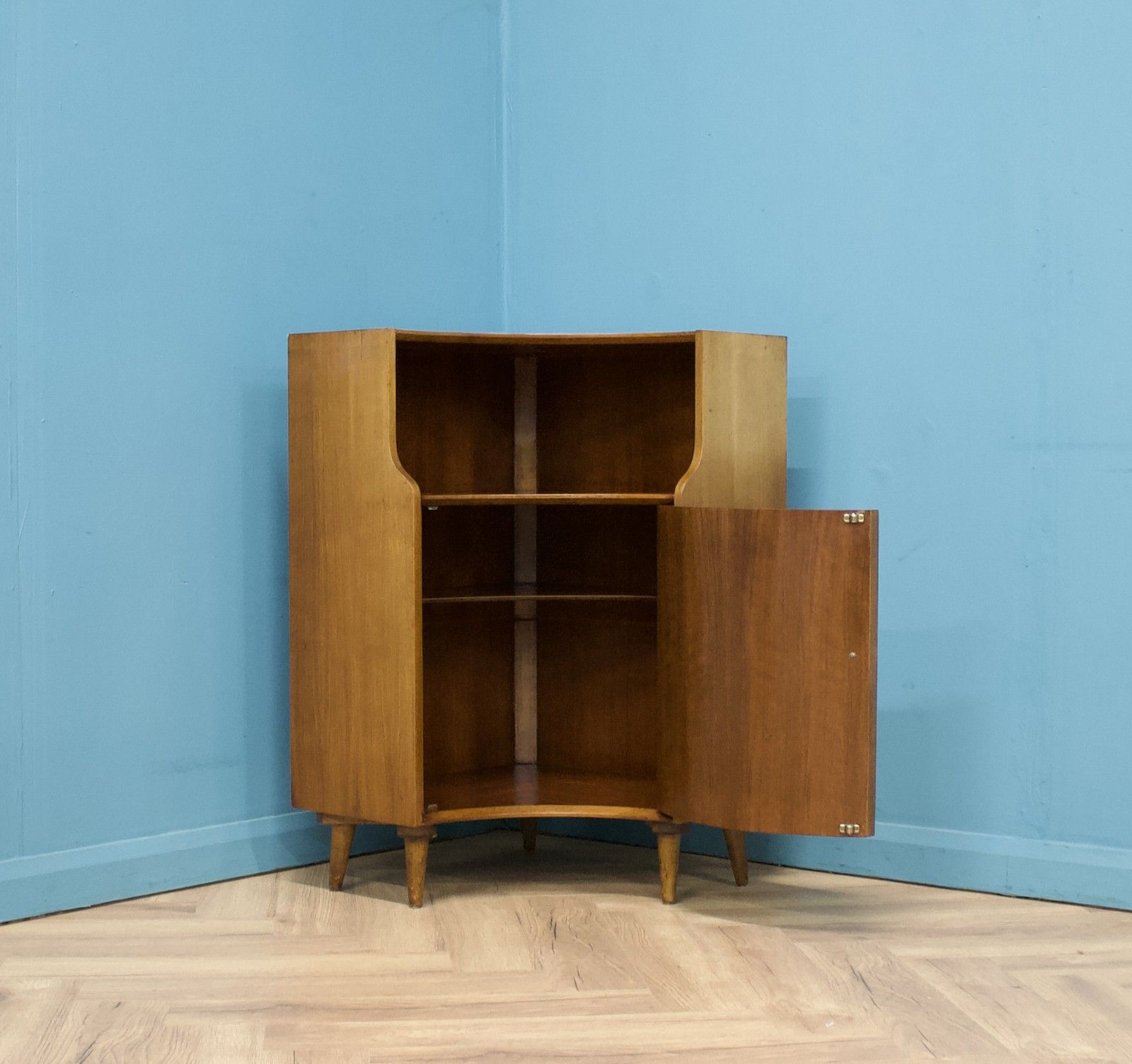 Mid Century Teak Corner Unit Shelving From Greaves And Thomas, 1960s #1598 photo for sale