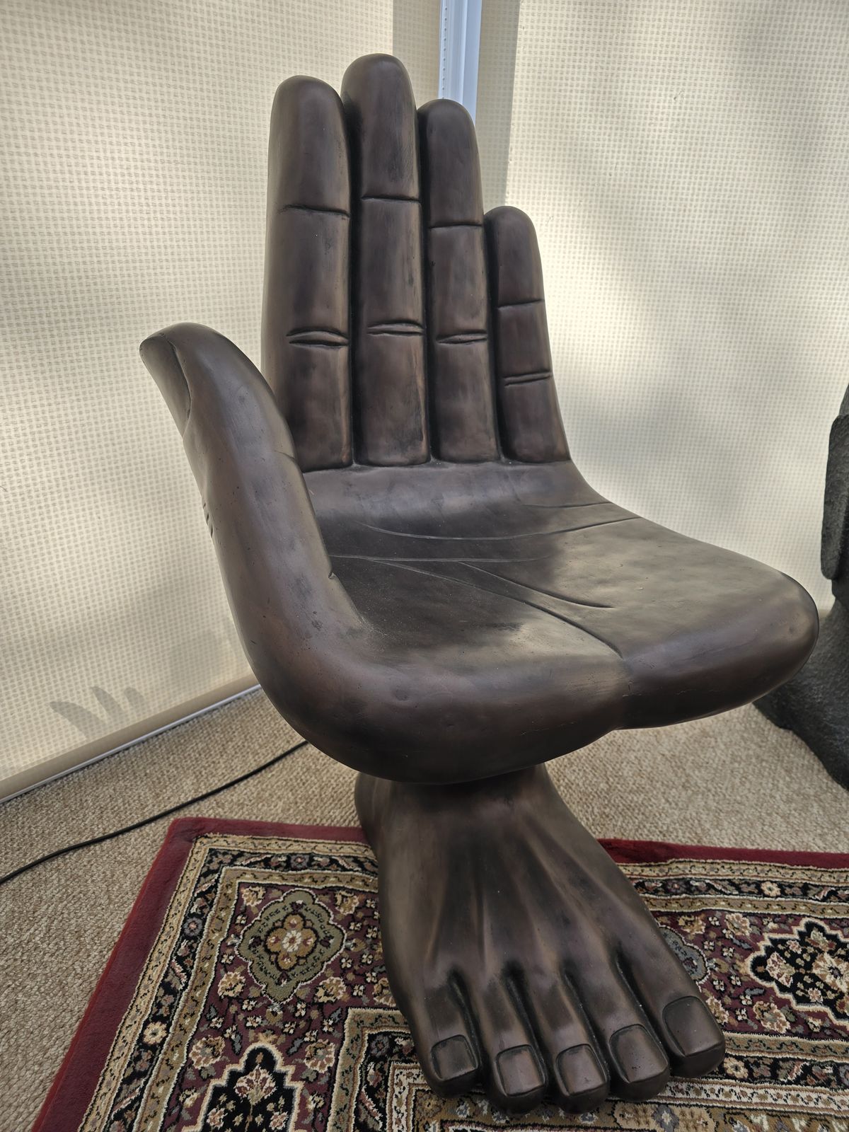 Pair Of Pedro Friedeberg Style Hand/Foot Chairs,   Left And Right
