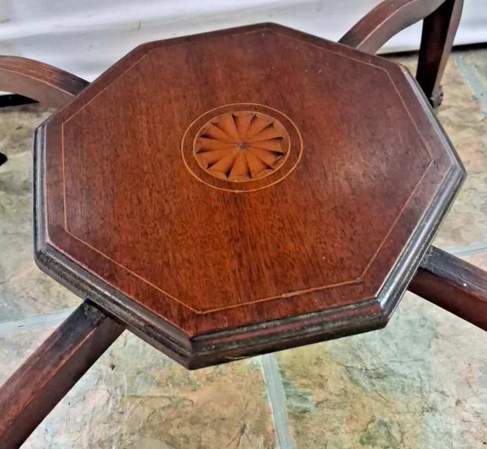 Antique Edwardian Mahogany Occasional Table With Age Related Marks photo for sale