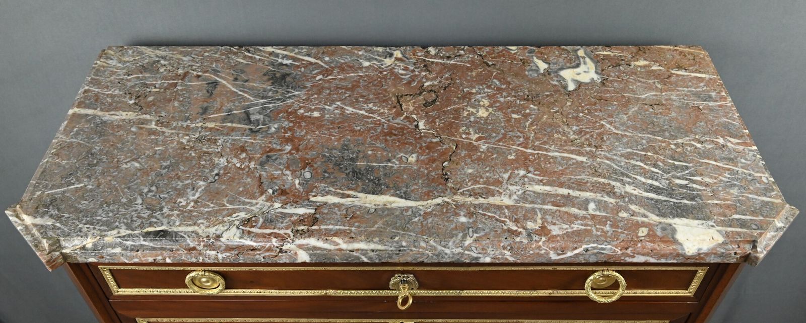Mahogany Veneer Chest Of Drawers, Louis XVI Period – Late 18th Century photo 3840.0