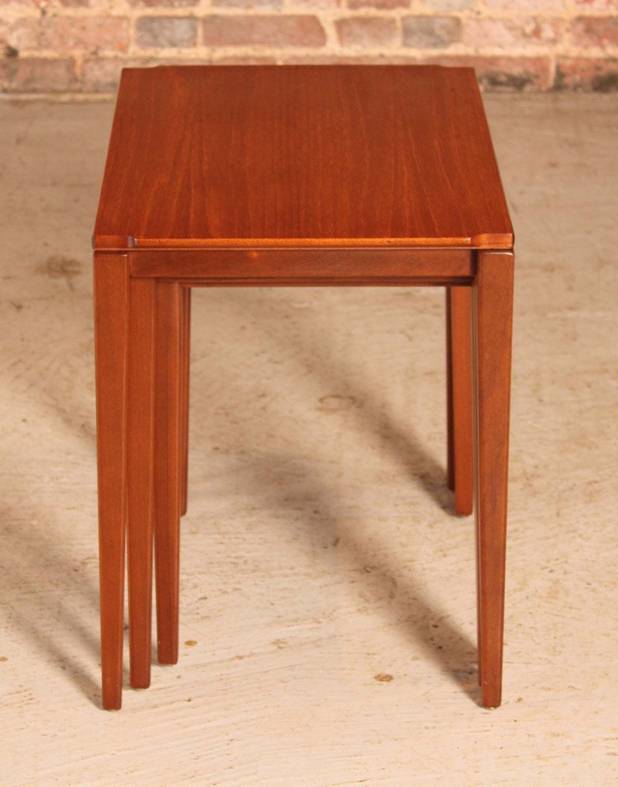 325.0 Mid Century Teak Nest Of 3 Tables By Richard Hornby, Circa 1960s photo